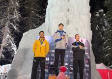 Iranian athlete bags silver at UIAA Ice Climbing World Cup