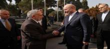 Parliament Speaker Mahmoud al-Mashhadani (left), Iranian Islamic Consultative Assembly, Haji Babaei (right)