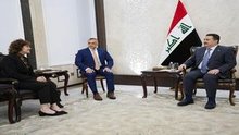 PM, Mohammed Shia al-Sudani (right), Senator Jacky Rosen (left)