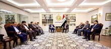 National Security Advisor Qassim al-Araji (right), Iranian Deputy Foreign Minister Khatibzadeh (left)