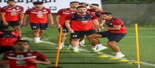 Our national team players in a training session