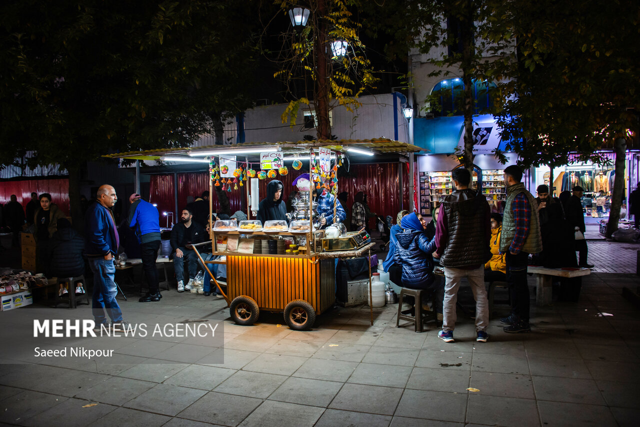 Beautiful nightlife in Iran's north, Rasht