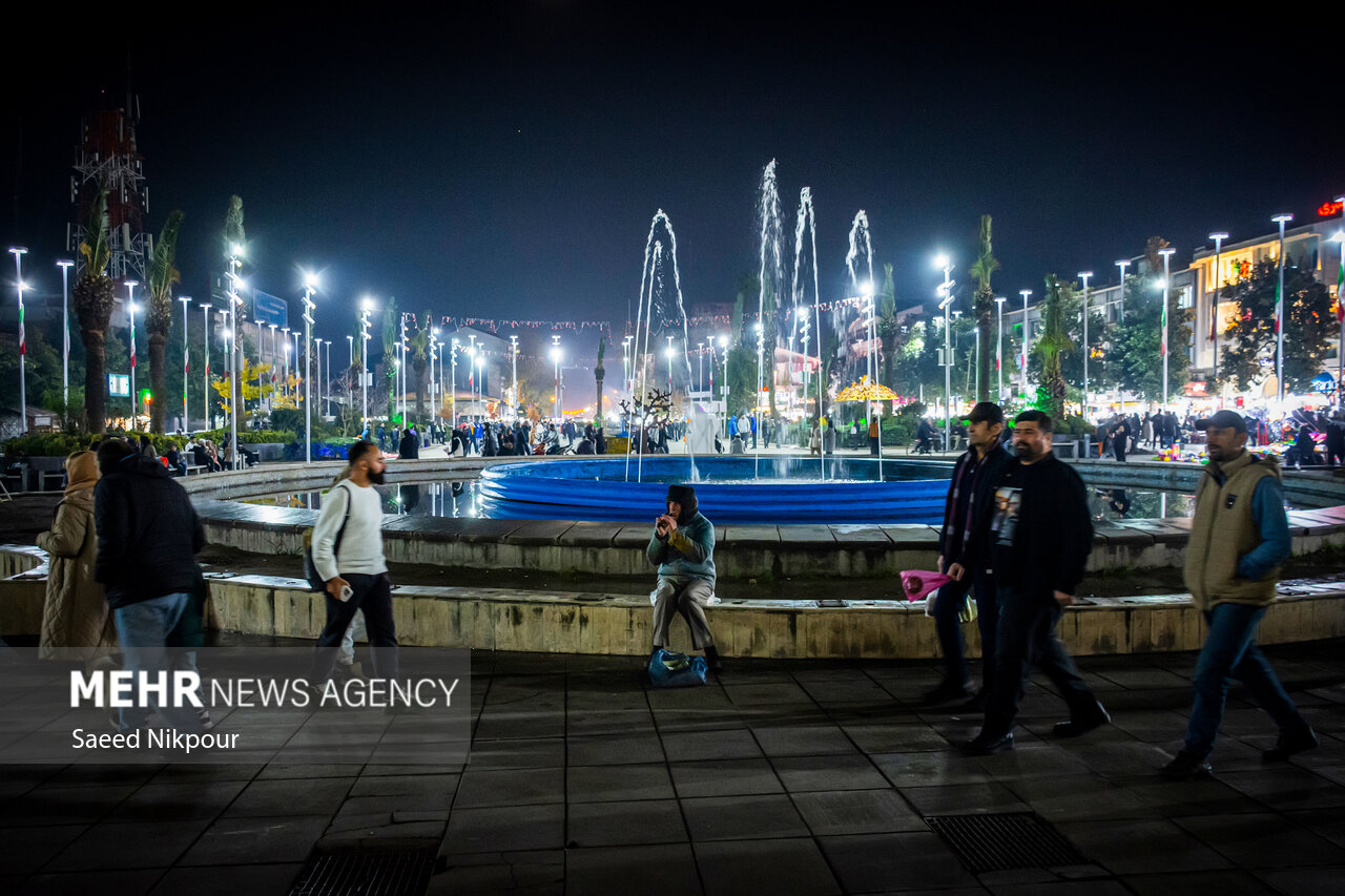 Beautiful nightlife in Iran's north, Rasht