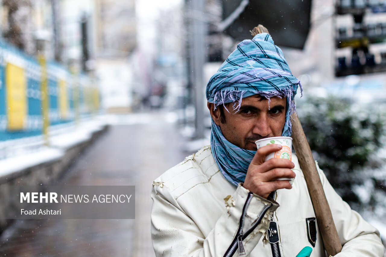 Snowfall in Tehran