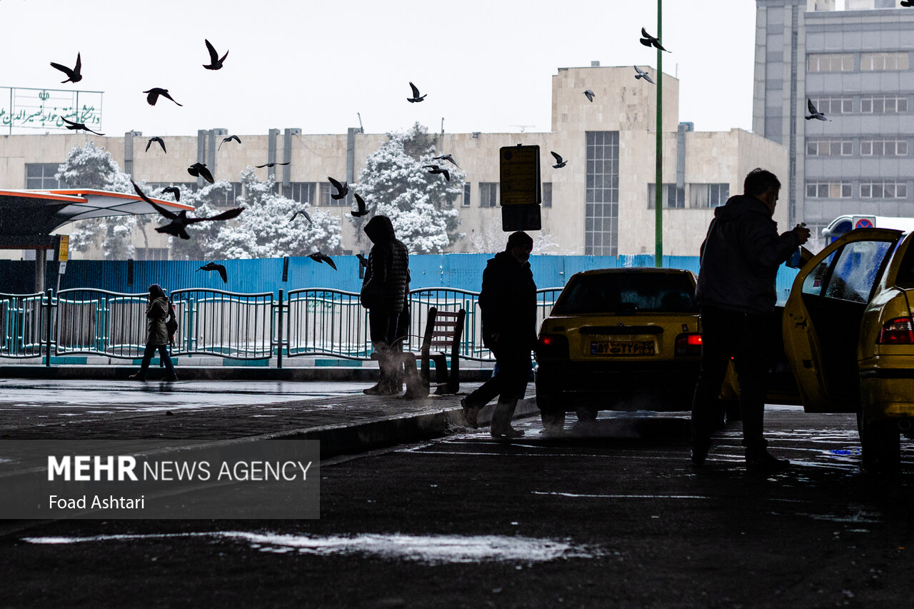 Snowfall in Tehran