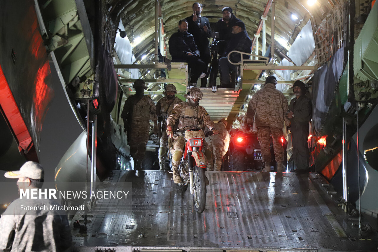 IRGC Special Forces airlifted to war game zone