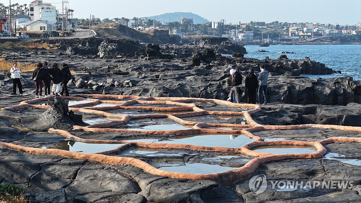 Stone saltern on Jeju Island