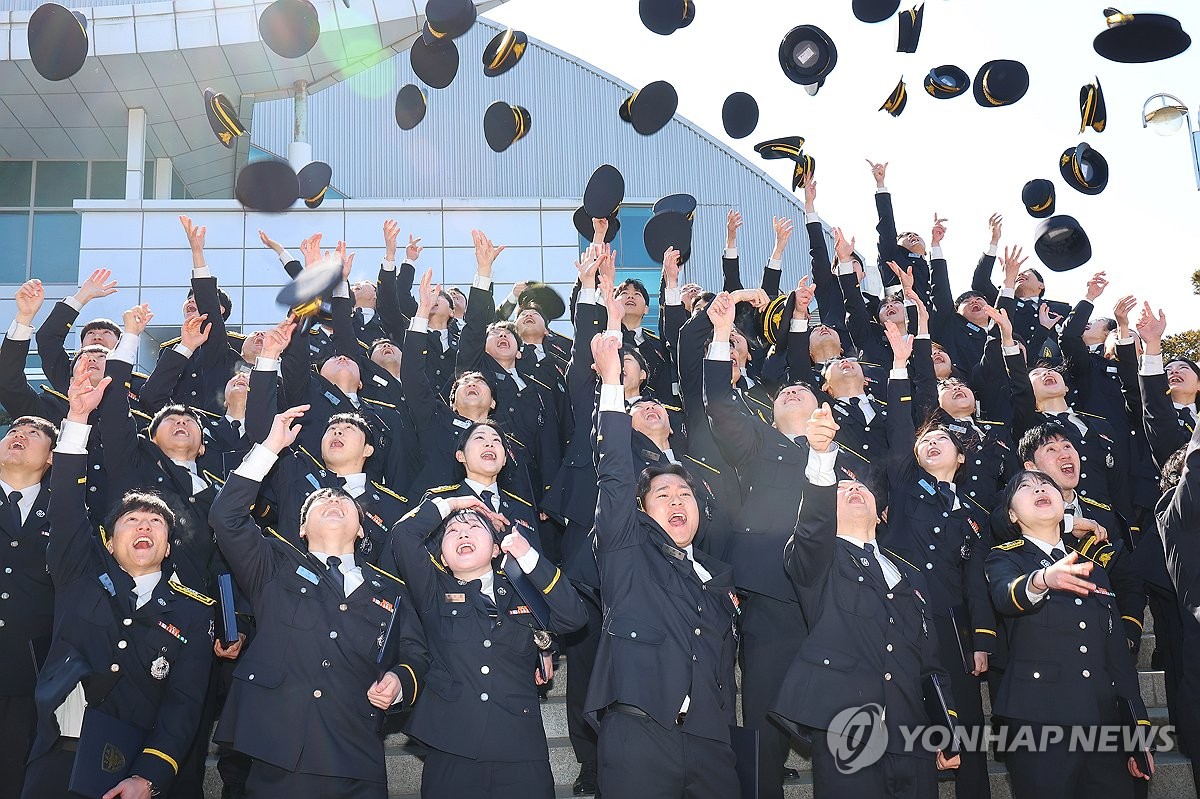 Newly commissioned firefighters