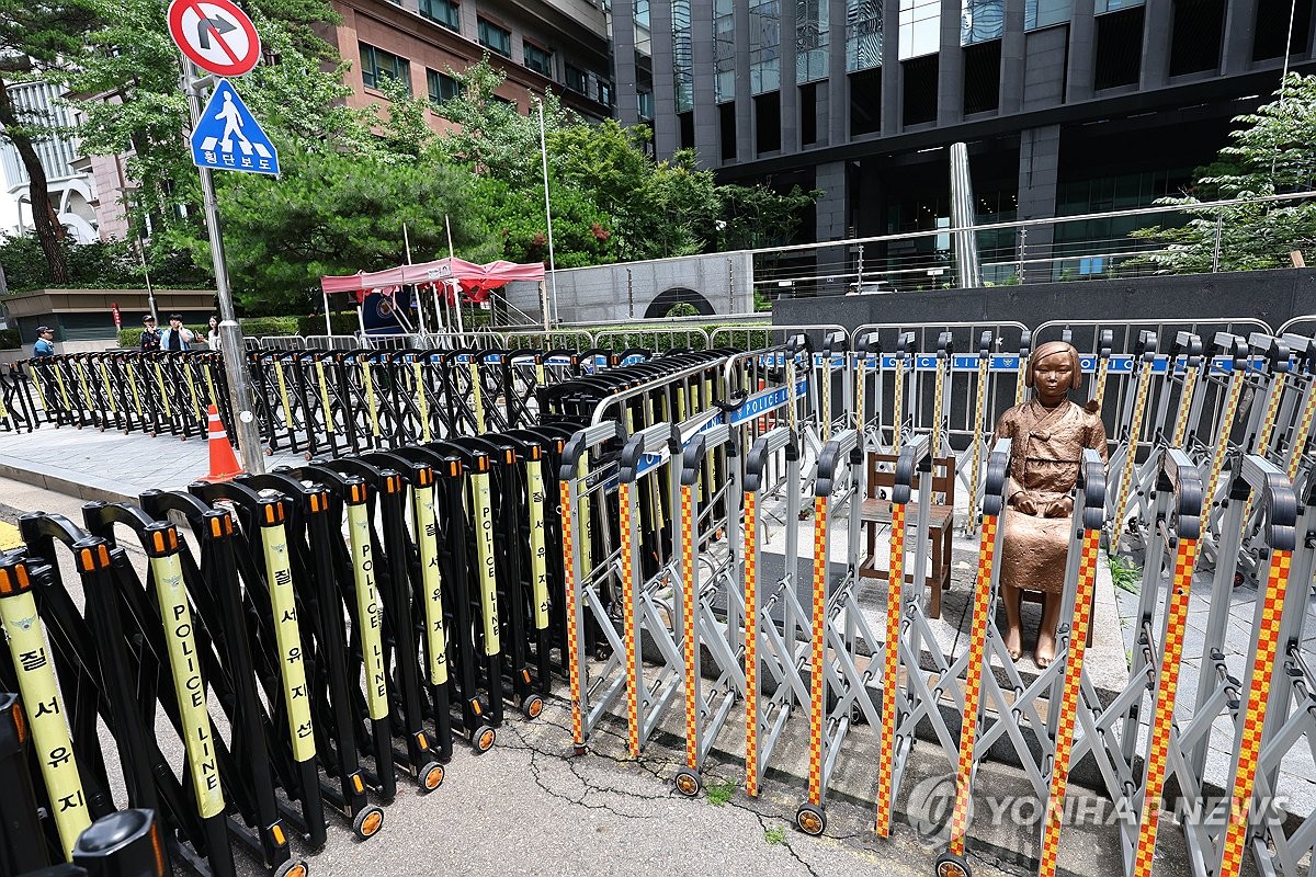 Sit-in protest at comfort woman statue ends after 10 years