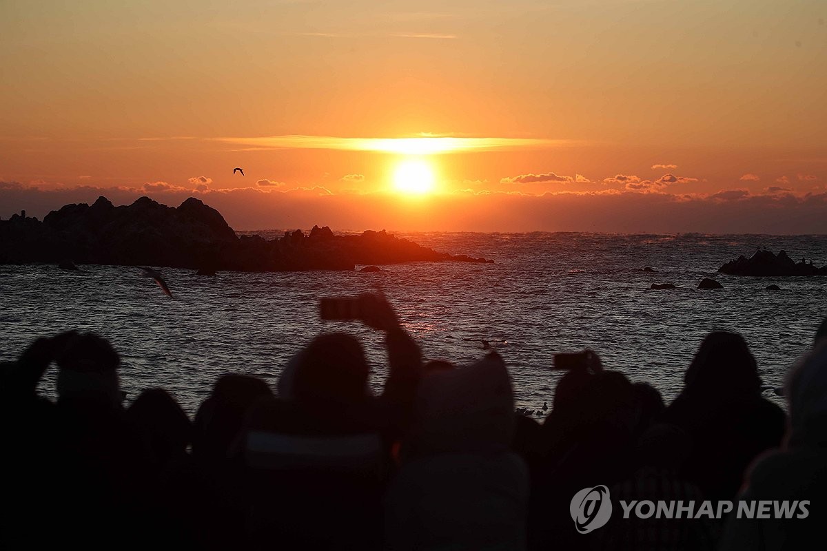 First sunrise of 2026