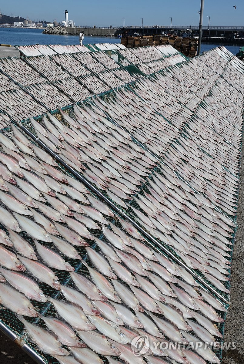 Drying fish