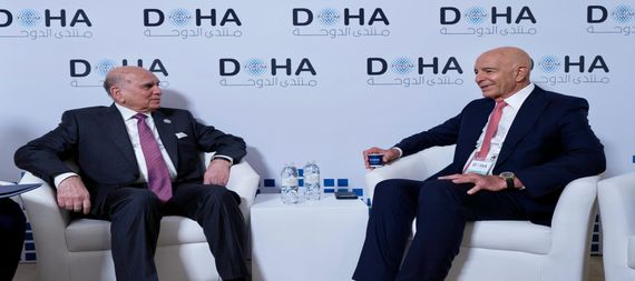  U.S. Presidential Envoy for the Syrian File, Thomas Barak (right), Iraqi FM Fuad Hussein (left)