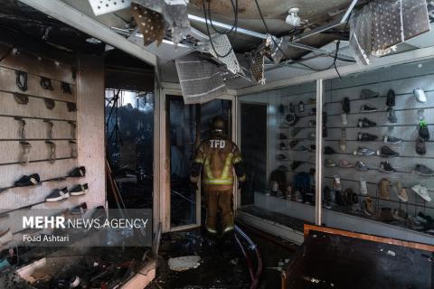 Fire in a Shoe Warehouse