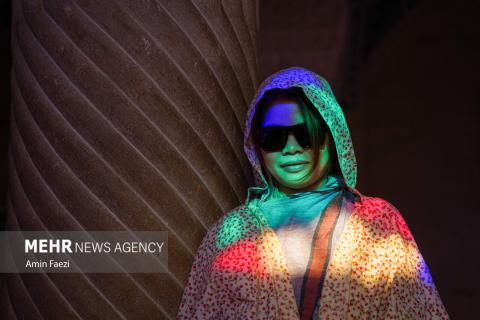 Foreign tourists visit Nasir al-Mulk Mosque in Shiraz