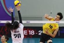 With the latest victory, Vietnam (in yellow) have gained the championship of the AVC Challenge Cup for Women for the second time. (Photo: AVC)