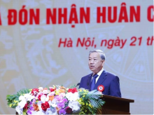 Party General Secretary To Lam speaks at the ceremony. (Photo: VNA)
