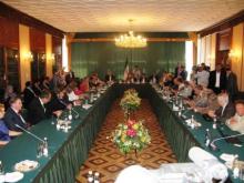 President Ahmadinejad Meets Russian Elites In Moscow  