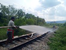 warped railway track