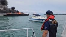 yacht fire