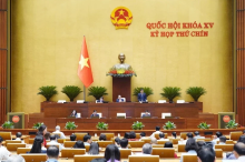 An overview of the 15th NA's 9th session. (Photo: VNA)