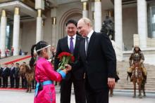 President of Mongolia Khurelsukh Ukhnaa Welcomes President of the Russian Federation Vladimir Putin