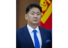 President of Mongolia Khurelsukh Ukhnaa