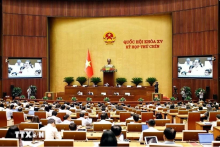 A view of the 9th session of the 15 National Assembly (NA). (Photo: VNA)