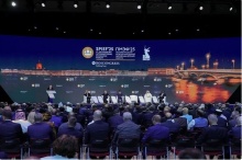 At the plenary session of the 28th St. Petersburg International Economic Forum (SPIEF 28) in Russia on June 20. (Photo: VNA)