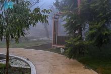 Rain and Fog Transform Al-Baha Region Scenery