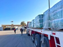 New Saudi Humanitarian Aid Convoy Crosses Rafah to Gaza
