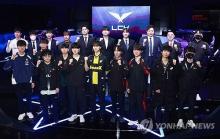 This photo shows a media session held on Jan. 10, 2024 in Seoul, a few days ahead of the opening of the League of Legends Champions Korea. (Yonhap)