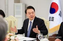 This photo provided by the presidential office shows President Yoon Suk Yeol. (PHOTO NOT FOR SALE) (Yonhap)