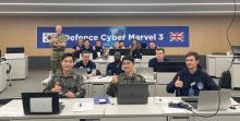 This undated photo, provided by the Army on Feb. 21, 2024, shows South Korean and British personnel taking part in the Defence Cyber Marvel 3 training exercise organized by the British Army Cyber Association. (PHOTO NOT FOR SALE) (Yonhap)