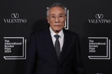 South Korean writer Hwang Sok-yong attends the 2024 International Booker Prize ceremony on May 21, 2024, at London's Tate Modern museum. (Yonhap)