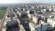 This photo provided by Hanwha Corporation E&C Division shows a view of apartment buildings built as part of the Bismayah New City project in Iraq. (PHOTO NOT FOR SALE) (Yonhap)