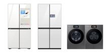 This image provided by Samsung Electronics Co. shows the company's AI-powered home appliances products. (PHOTO NOT FOR SALE) (Yonhap)