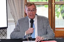 British Ambassador to South Korea Colin Crooks speaks at the British Embassy in Seoul, in this file photo taken Aug. 29, 2025. (Yonhap)