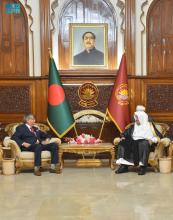 President of Bangladesh Receives Saudi Speaker of Shura Council