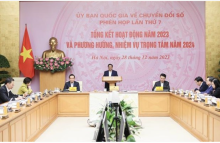 Prime Minister Pham Minh Chinh speaks at the event. (Photo: VNA)