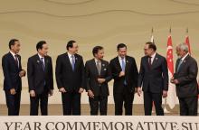 TOKYO, Dec 17 -- Malaysian Prime Minister Anwar Ibrahim (sixth, left) and Japanese Prime Minister Fumio Kishida (second, left) having a light moment with (from left) Indonesian President Joko Widodo, Laos Prime Minister, Dr Sonexay Siphandone, Sultan Hassanal Bolkiah of Brunei Darussalam, Cambodia Prime Minister Hun Manet and Timor Leste Prime Minister Kay Rala Xanana Gusmao after group photograph with ASEAN leaders during the ASEAN-Japan Commemorative Summit here on Sunday.  The summit marks the