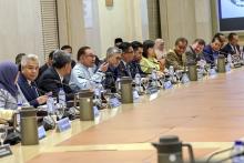 Prime Minister Anwar Ibrahim a special two-hour meeting to launch the ASEAN-Malaysia 2025 chairmanship at the Perdana Putra building here Friday. (photoBERNAMA)