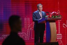 KUALA LUMPUR, June 19 -- Chinese Premier Li Qiang delivering his speech during the dinner in Celebration of the 50th Anniversary of the Establishment of Diplomatic Relations Between Malaysia and China here Wednesday.  --fotoBERNAMA (2024) COPYRIGHT RESERVED