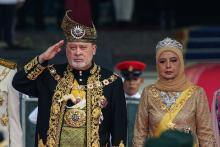 The King and Queen of Malaysia, His Majesty Sultan Ibrahim and Her Majesty Raja Zarith Sofiah