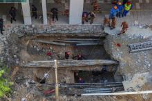 The search and rescue (SAR) operation for the victim of a sinkhole at Jalan Masjid India