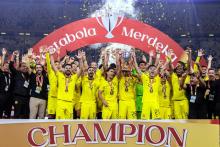 Malaysia clinched the Merdeka Football Tournament title for the 13th time with a 1-0 win over Lebanon in the final at the National Stadium in Bukit Jalil here on Saturday.