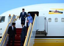 His Majesty Sultan Ibrahim, King of Malaysia, arrived in Bandar Seri Begawan today to begin a three-day state visit to Brunei.