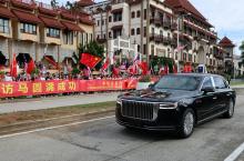 PUTRAJAYA, April 17 -- The vehicle carrying Chinese President Xi Jinping departs from the hotel en route to the Bunga Raya Complex, marking the conclusion of his three-day state visit to Malaysia.  This marks President Xi’s second official visit to Malaysia in 12 years, his previous visit having taken place in 2013, amidst today’s challenging geopolitical and geoeconomic landscape.  -- fotoBERNAMA (2025) COPYRIGHT RESERVED