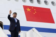 SEPANG, April 17 -- Chinese President Xi Jinping departed Malaysia for Cambodia today after concluding a three-day state visit.  The Air China aircraft carrying Xi and his delegation took off from the Kuala Lumpur International Airport here at 10.04 am.  --fotoBERNAMA (2025) COPYRIGHT RESERVED