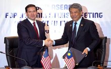 File Photo. KUALA LUMPUR, July 10 -- Foreign Minister Datuk Seri Mohamad Hasan with US Secretary of State, Marco Rubio, during the Memorandum of Understanding (MoU) signing ceremony at the 58th ASEAN Foreign Ministers' Meeting (AMM) and related meetings at the Kuala Lumpur Convention Centre today.  -- fotoBERNAMA (2025) COPYRIGHT RESERVED