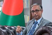  High Commissioner of Bangladesh to Malaysia, Manjurul Karim Khan Chowdhury during an interview with Bernama at his office recently.
